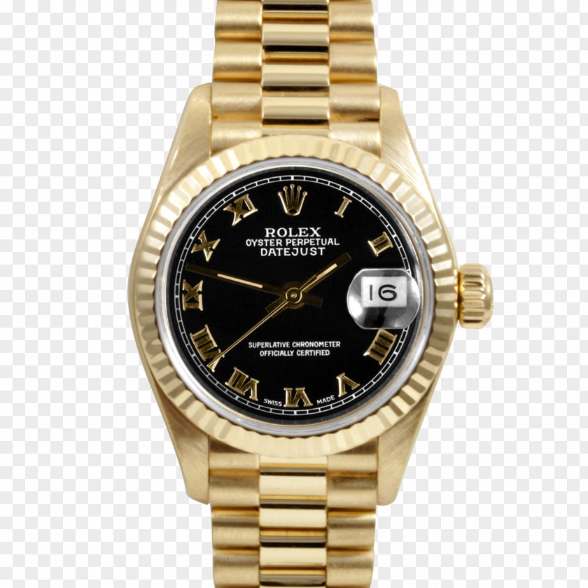 Ladies Bikes Rolex Datejust Watch Day-Date Gold PNG