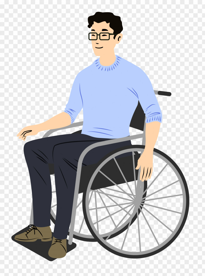 Sitting Wheelchair PNG