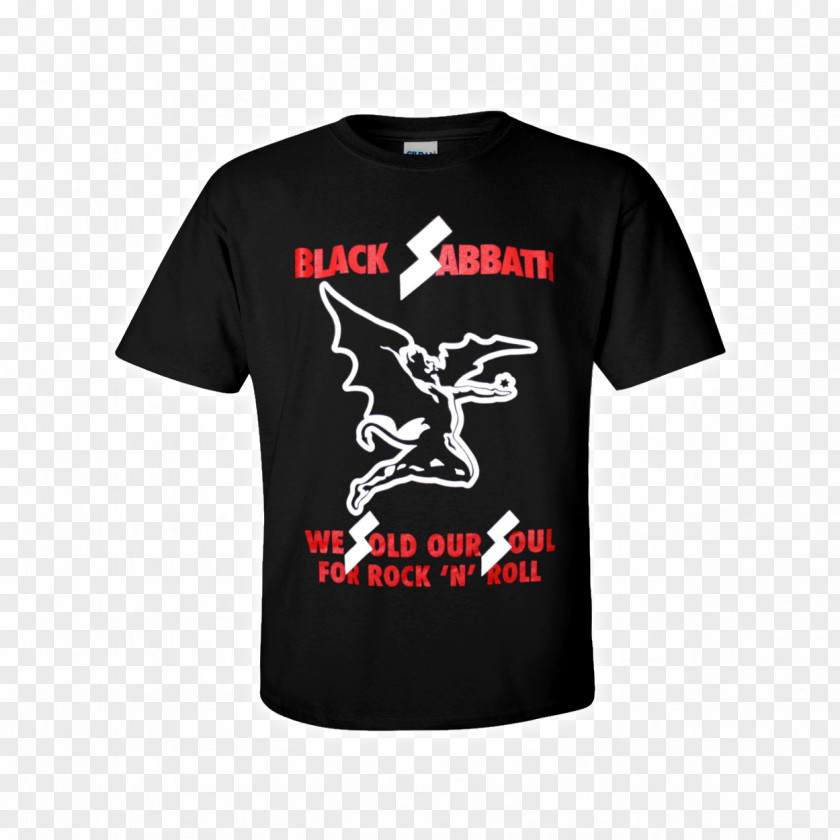 T-shirt Black Sabbath Never Say Die! Tour We Sold Our Soul For Rock 'n' Roll PNG