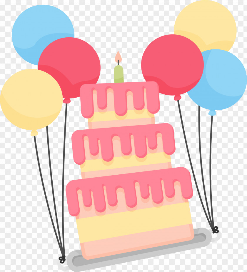 Balloon Decoration Cake Torta Birthday Clip Art PNG