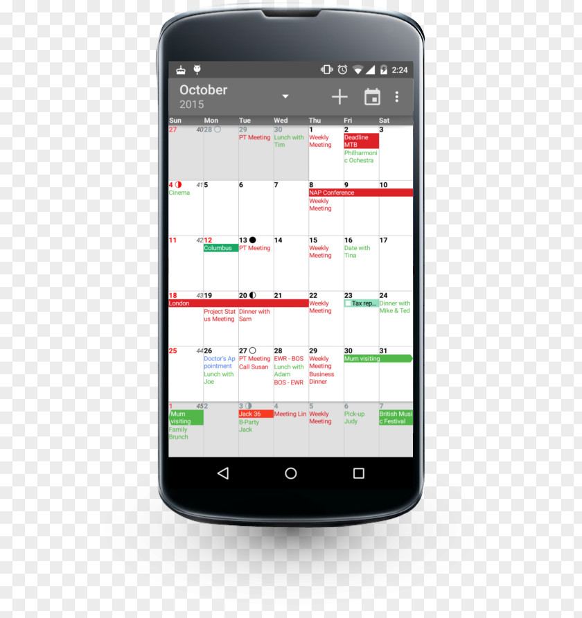 Smartphone Feature Phone Calendar Mobile Phones Android PNG