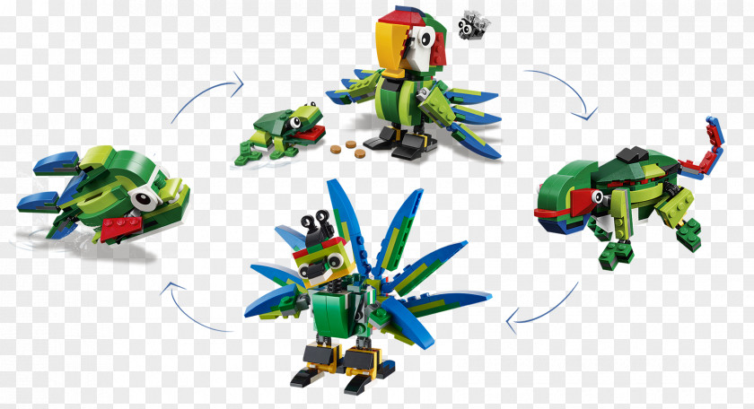 Toy LEGO 31031 Creator Rainforest Animals Lego PNG