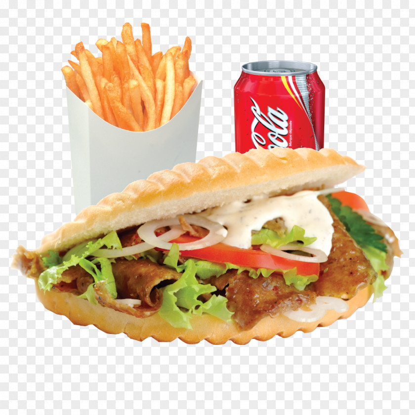 Kebab Doner Gyro Pita French Fries PNG