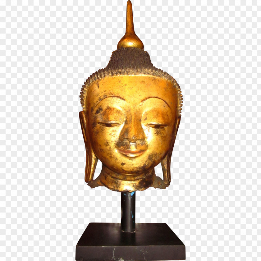 Buddha Statue Shan State 19th Century Modernism Sculpture Gilding PNG
