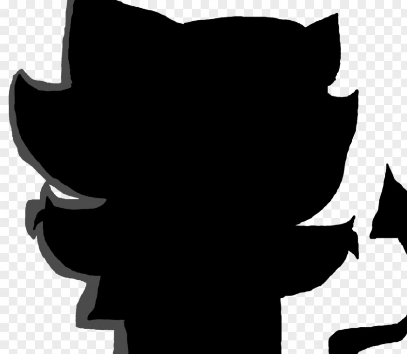 Cat Black Silhouette White Clip Art PNG