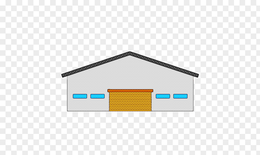 Facade Logo Turquoise Roof Line Shed House PNG