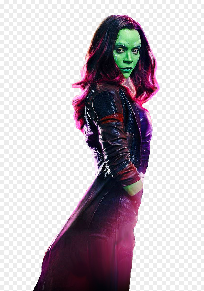 Guardians Of The Galaxy Gamora Groot Star-Lord Zoe Saldana PNG