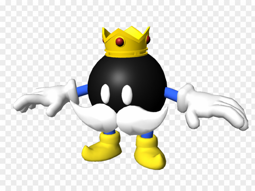 Mario New Super Bros Bob-omb 64 Party 9 PNG