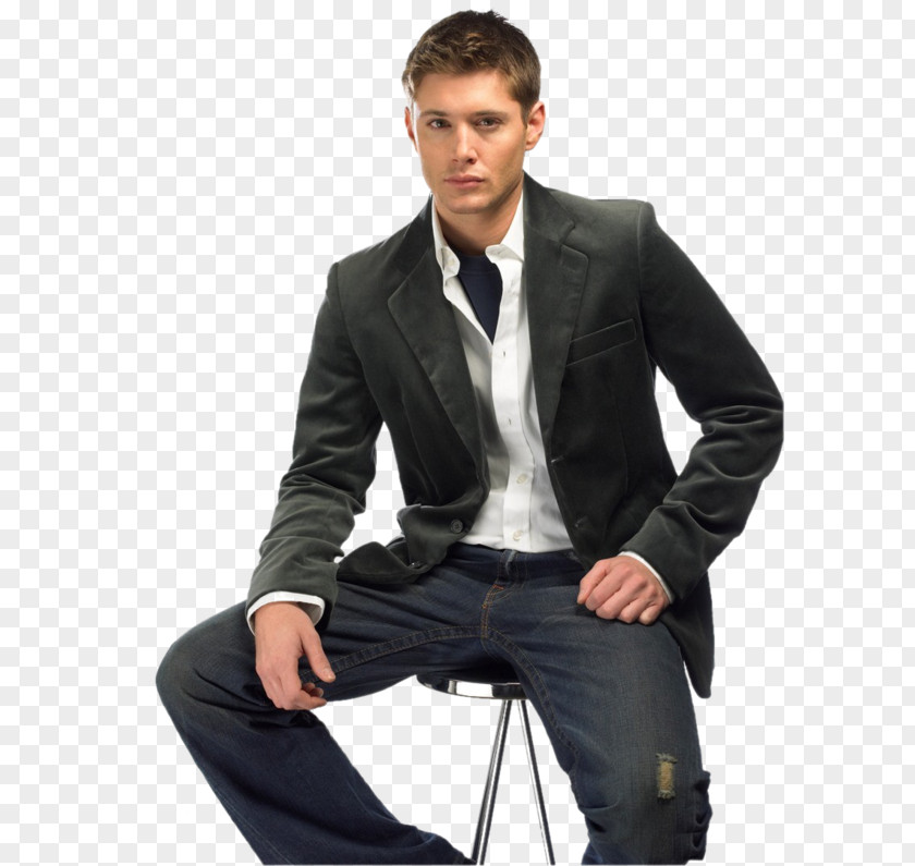 Sitting Man Jensen Ackles Supernatural Dean Winchester Eric Brady Actor PNG