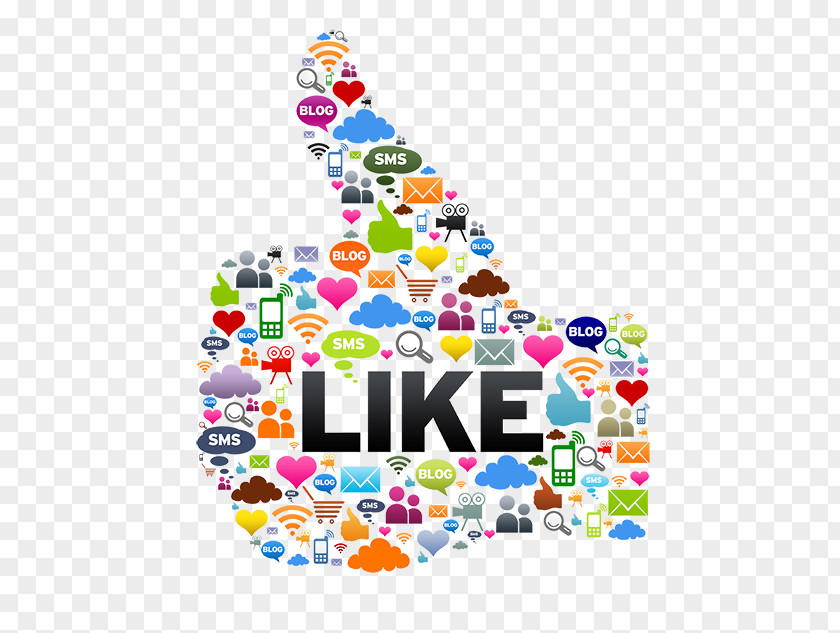 Social Media Marketing Like Button PNG