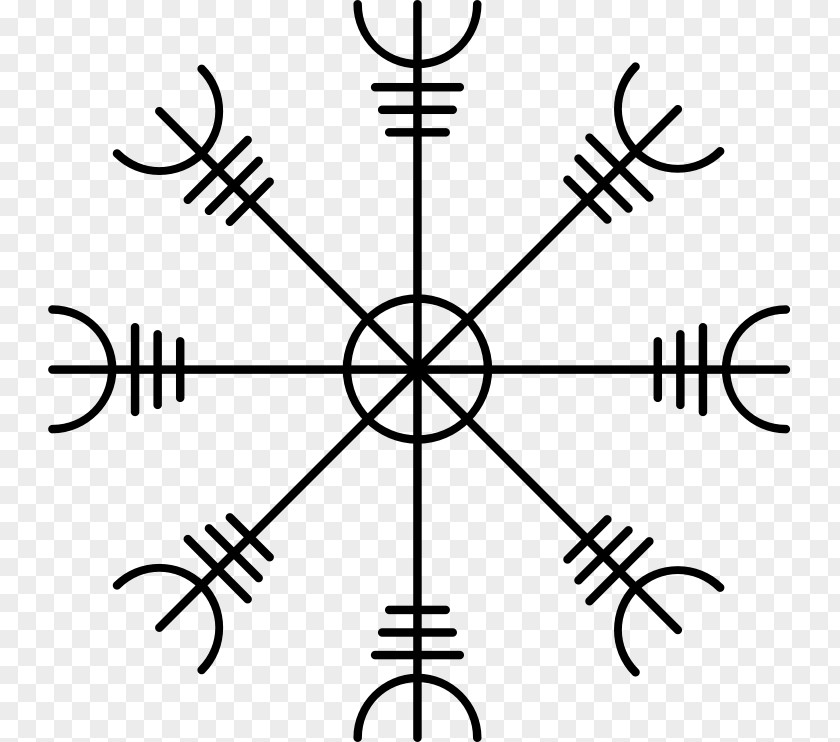 Symbol Tattoo Viking Icelandic Magical Staves Helm Of Awe PNG