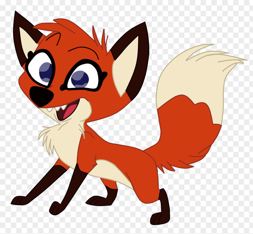 Vector Fox Jungledyret Hugo Animation Red Drawing PNG