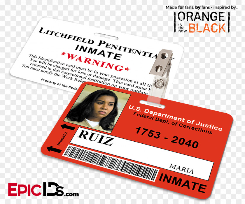 Alex Vause Brooke Soso Litchfield Name Tag Badge Identity Document PNG