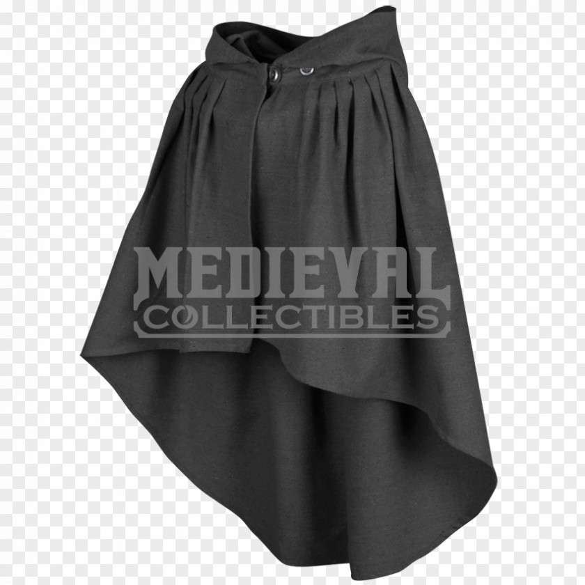Black Cloak Skirt Waist M PNG