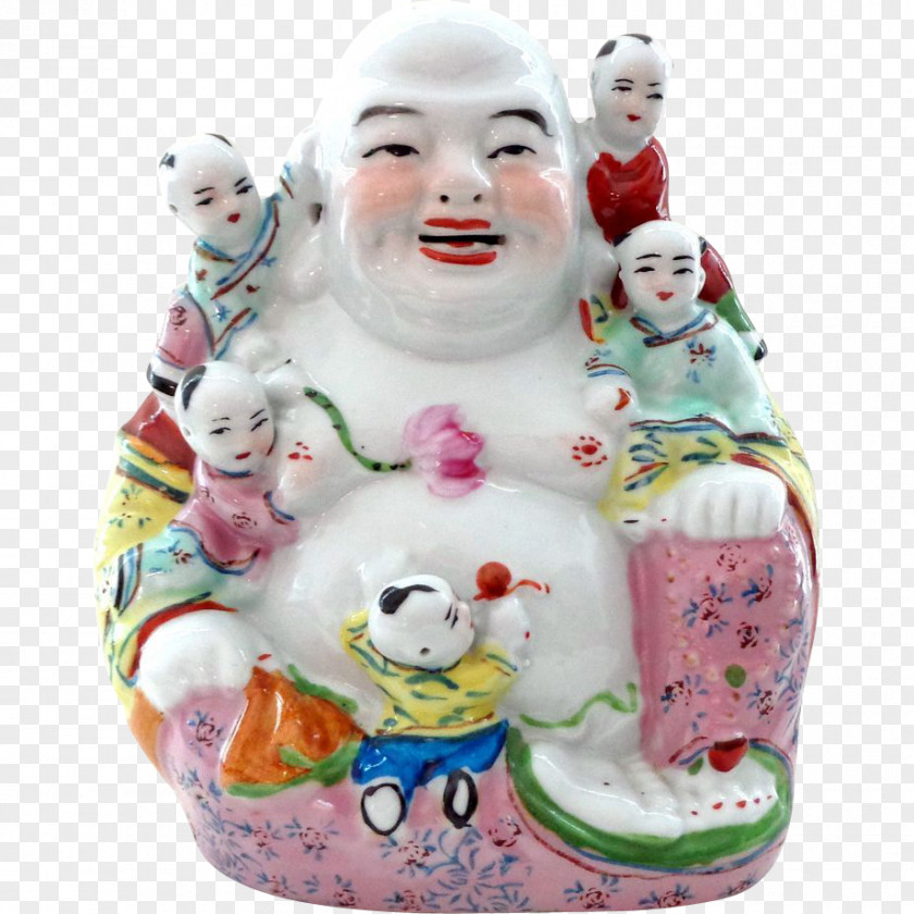 Buddhism Budai Child Buddharupa Figurine PNG