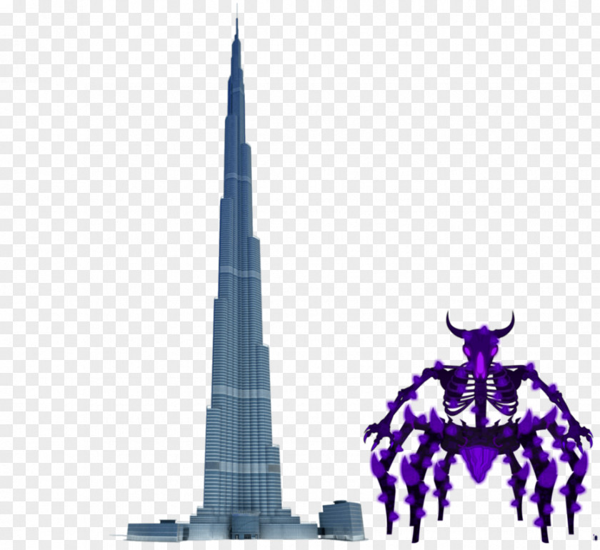 Burj Khalifa Drawing Easy Steeple Spire Inc PNG