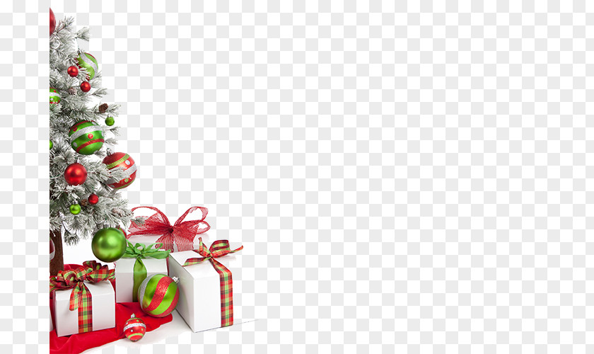 Christmas Gift Box Tree Sausage Decoration PNG