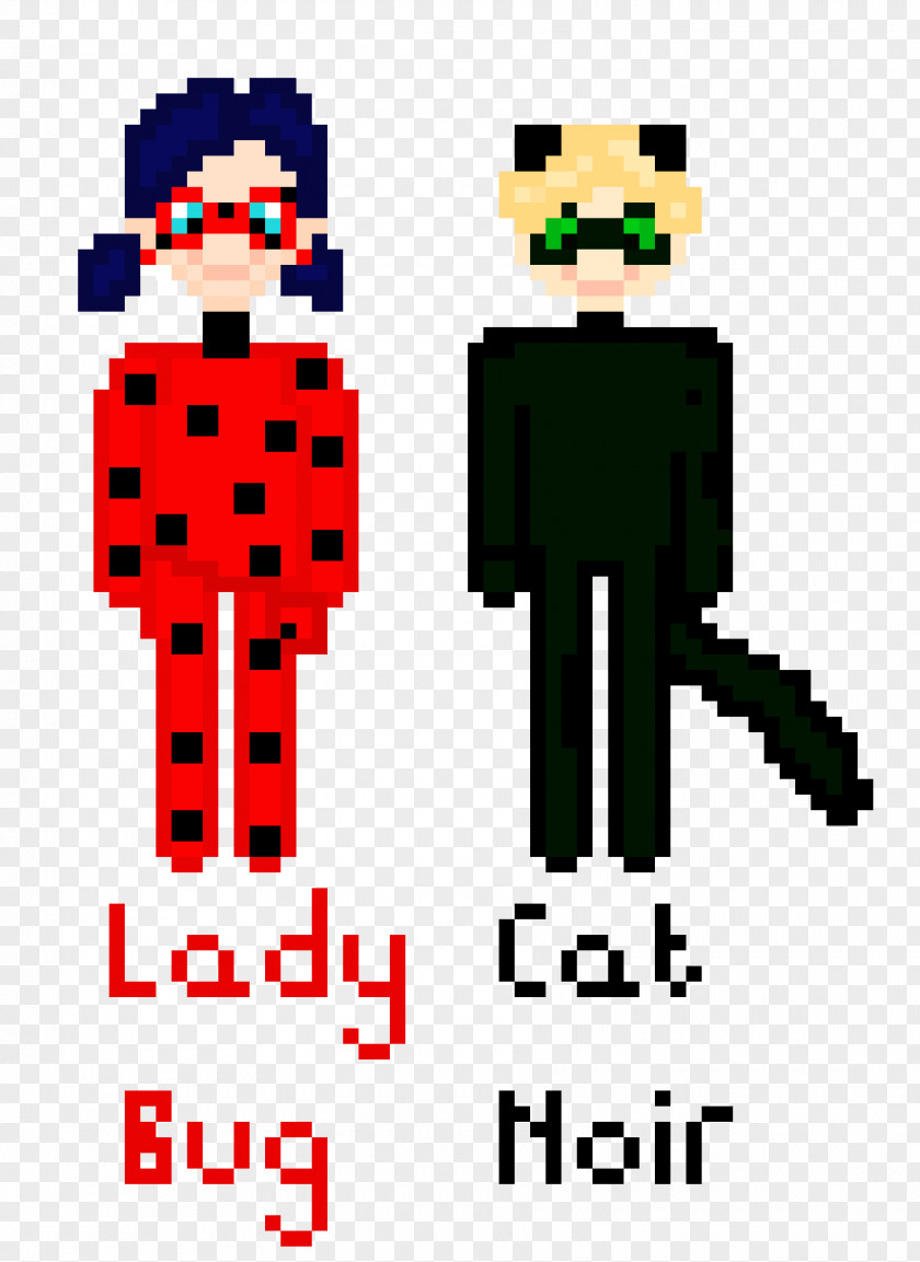 Lady Bug Y Cat Noir Pixel Art Adrien Agreste Drawing PNG