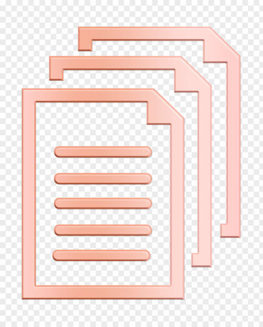 Peach Pink Documents Symbol Icon Document Data Icons PNG