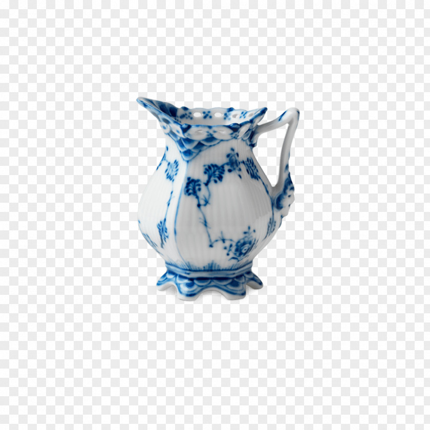 Royal Copenhagen Jug Creamer Musselmalet PNG