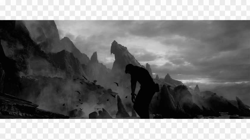 Uncharted Terrain Black And White Monochrome Photography PNG