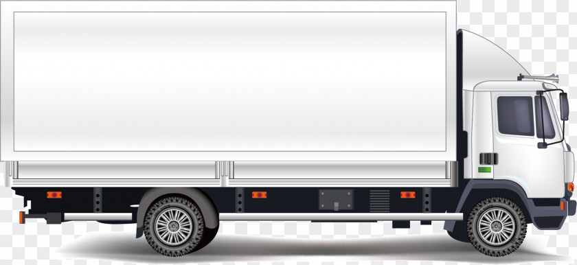White Car Transport Vehicle Truck PNG