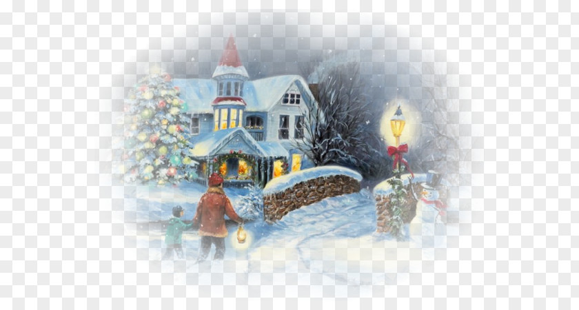 Winter Town Greeting Christmas Desktop Wallpaper Animated Film PNG