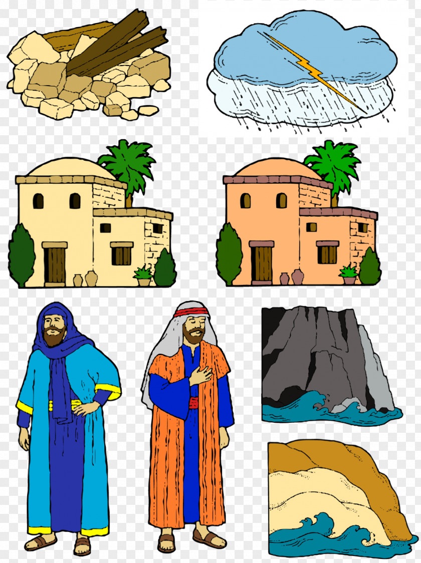 Wise Man House On The Rock Bible Parable Of And Foolish Builders New Testament Gospel Matthew PNG