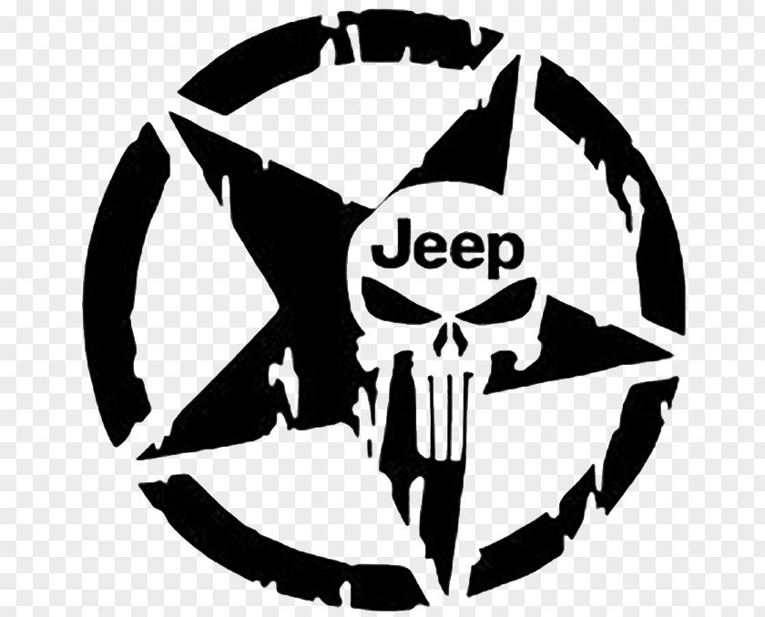 Wrangler Banner Punisher Jeep Decal Sticker Car PNG