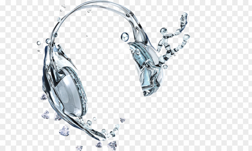 Liquid Drops Headphones Water Drop PNG