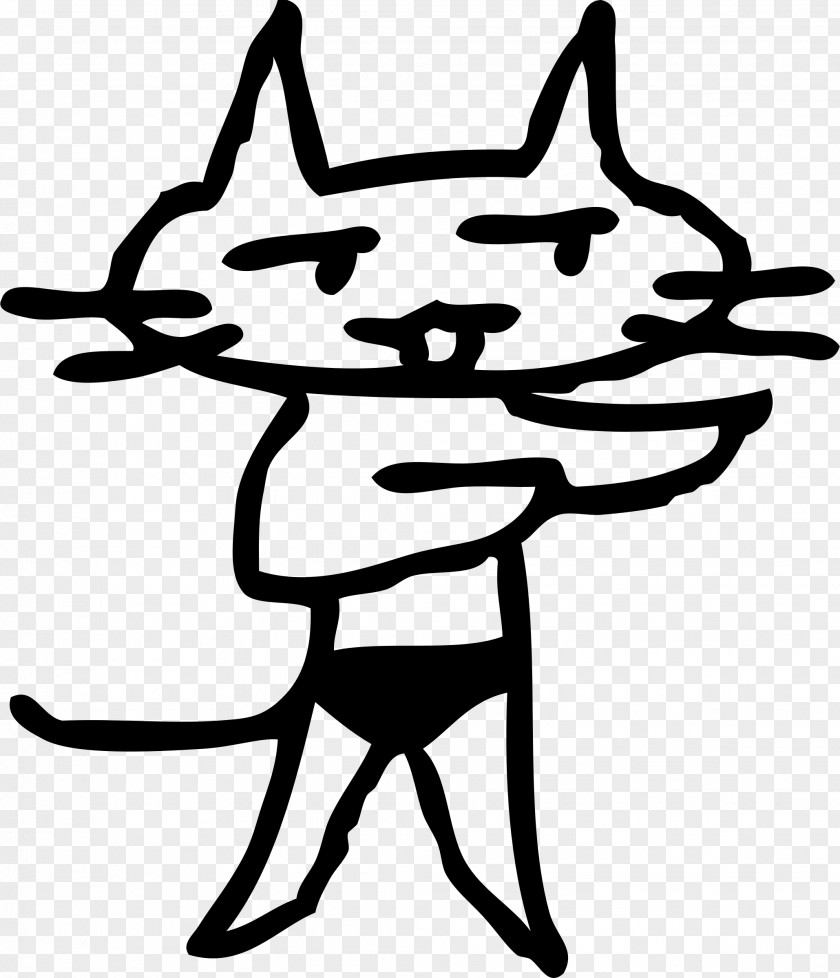 Maneki Neko Plotter Writing Pants Clip Art PNG