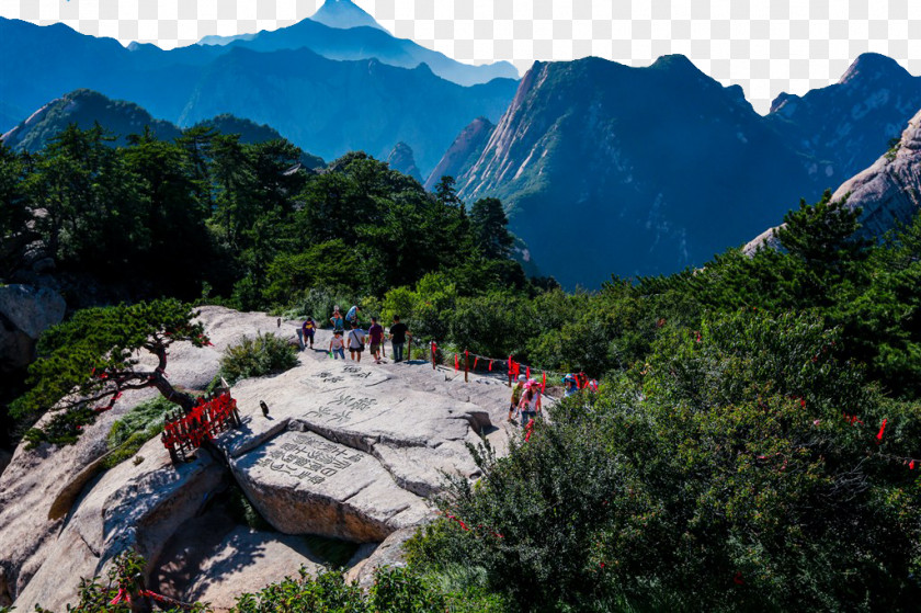 Mountain Scenery Photograph Mount Hua Cinq Montagnes Sacrxe9es Tourism Landscape PNG