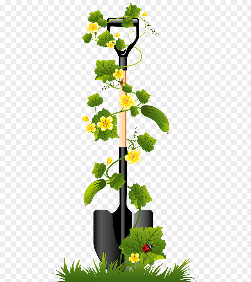 Shovel Clip Art Vector Graphics Flower Garden PNG