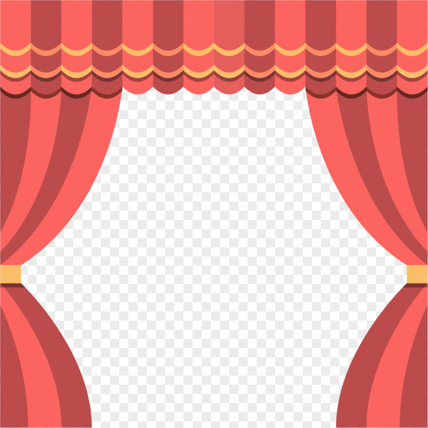 Wave Theater Curtain Window Drapes And Stage Curtains PNG