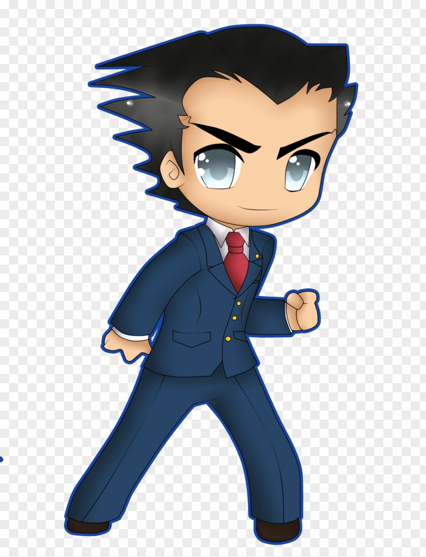 Ace Attorney Phoenix Wright: Investigations: Miles Edgeworth Kavaii PNG