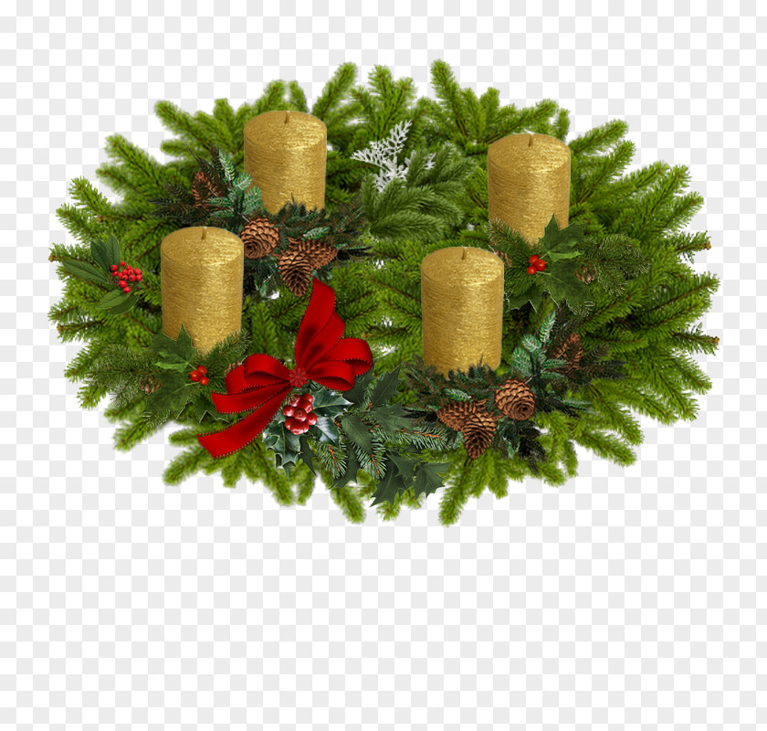 Christmas Wish Advent Wreath Ornament PNG
