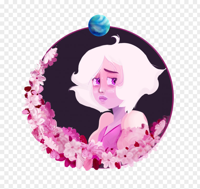 Diamond Pink Blue Fan Art PNG