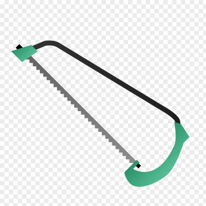 Green Handle Saws Handsaw Hand Saw PNG
