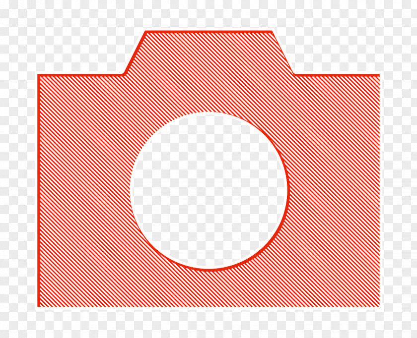 Orange Red Camera Icon PNG