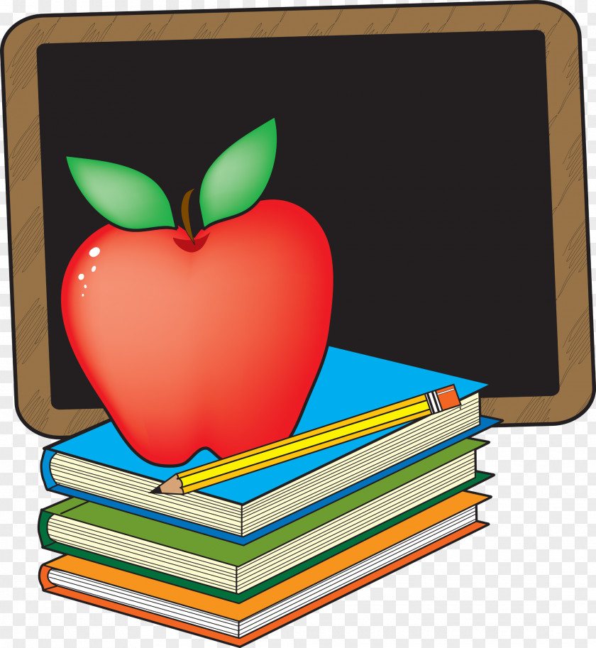 Schoolbooks Cliparts Blackboard Teacher Classroom Free Content Clip Art PNG