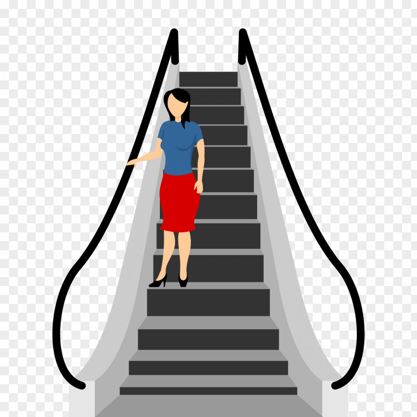 Vector Escalator Euclidean Stairs Elevator PNG