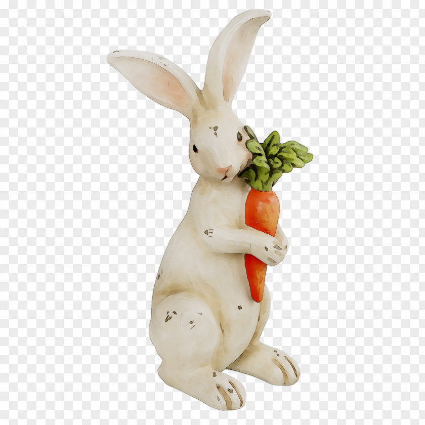 Domestic Rabbit Hare Figurine PNG