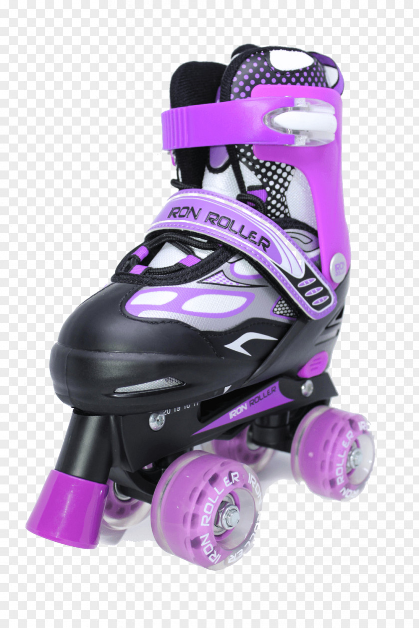 MORADO Iron Roller Vertiz Quad Skates Grupo Elektra Patín In-Line PNG