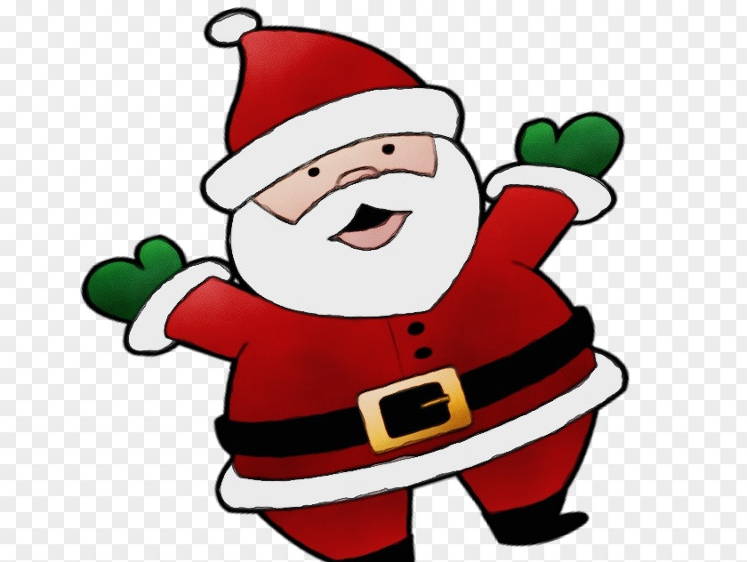 Pleased Christmas Elf Santa Claus PNG