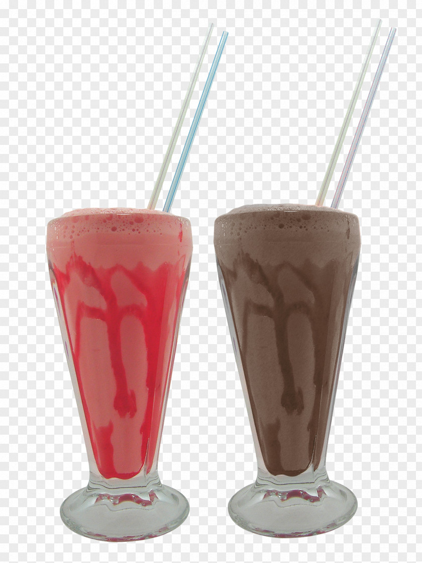 Two Drinks Milkshake Ice Cream Smoothie Juice PNG
