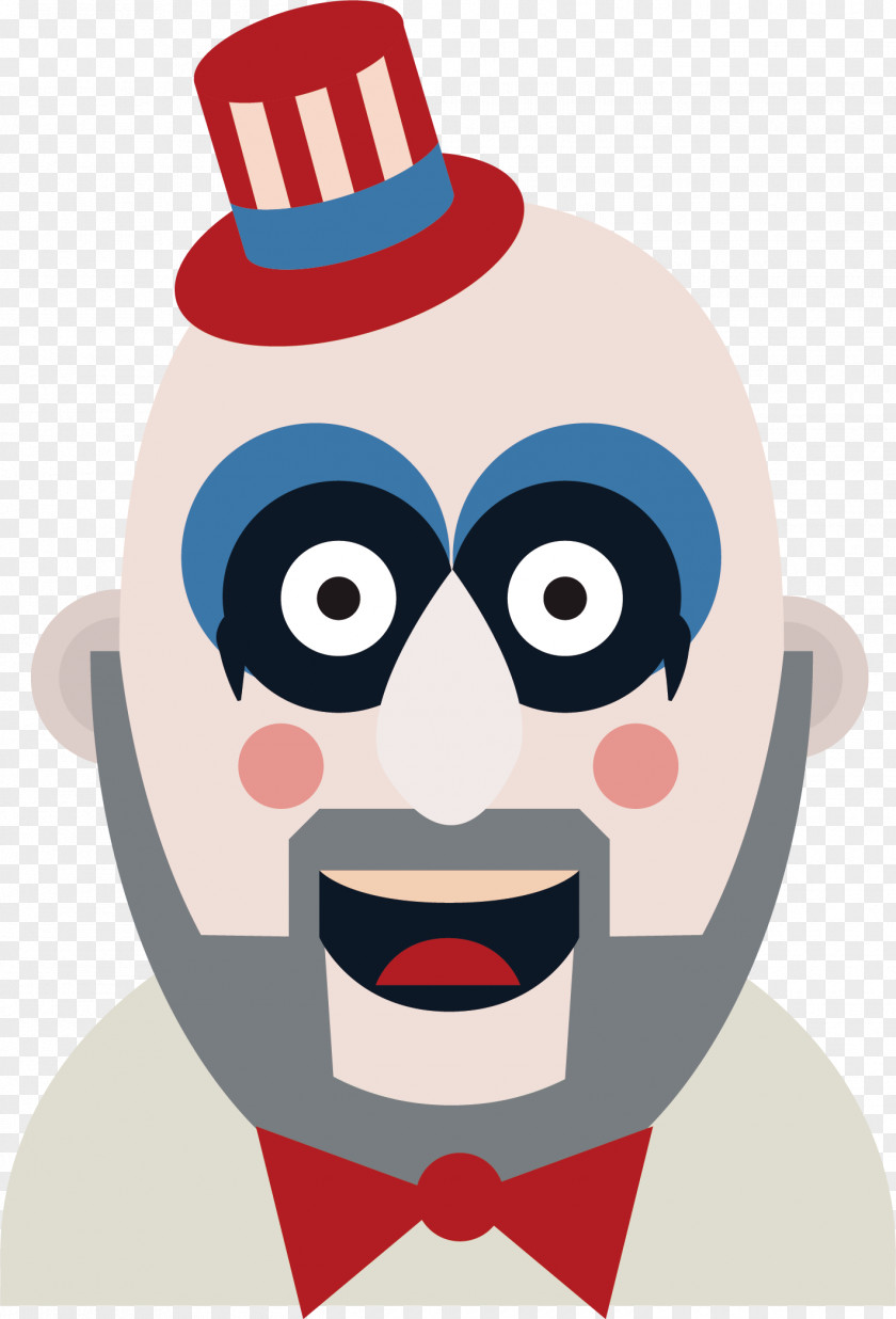 Vector Clown It Character Horror Cartoon PNG