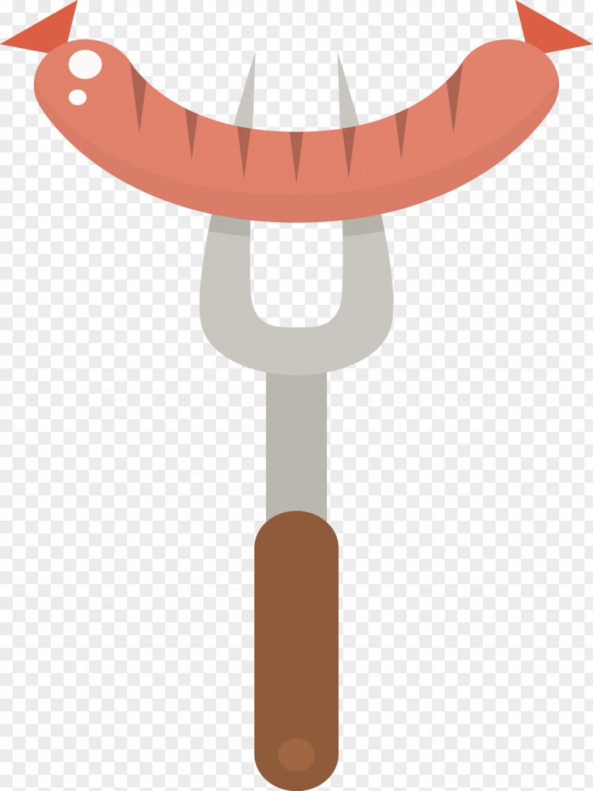 Vector Fork Sausage Euclidean PNG