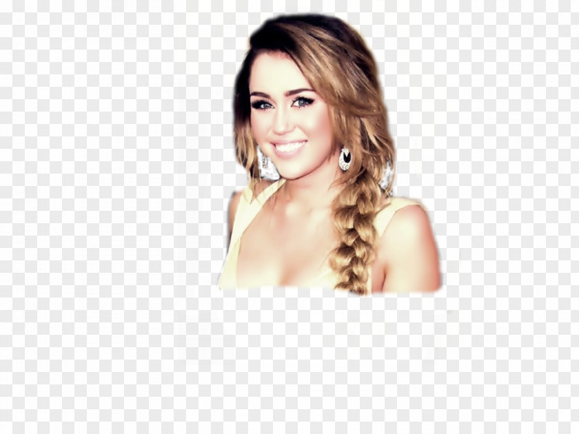 Miley Cyrus Long Hair CNN Heroes Coloring Black PNG