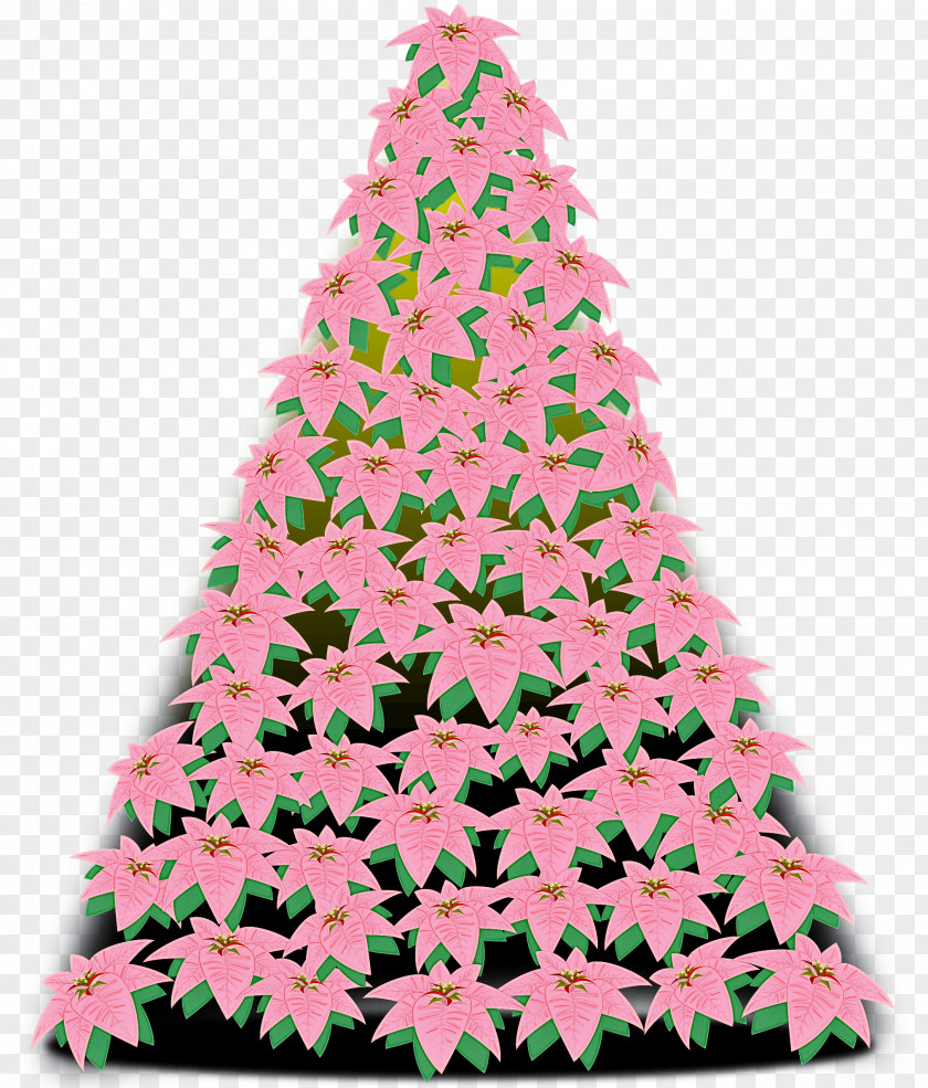 Pine Leaf Christmas Tree PNG