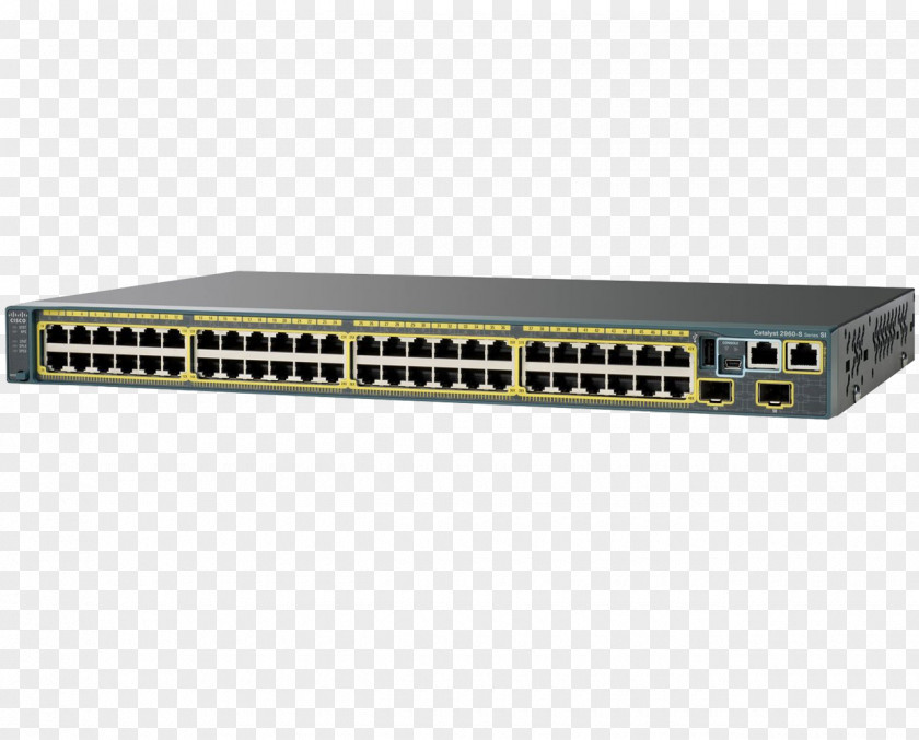 Ports Cisco Catalyst Network Switch Gigabit Ethernet Small Form-factor Pluggable Transceiver Power Over PNG